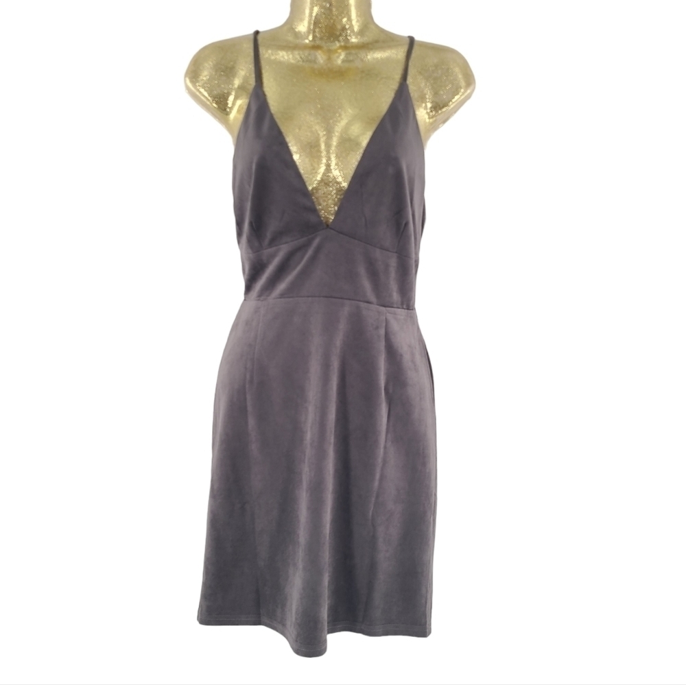 Hommage from Los Angeles Women's/Junior's dress, Gray Stretchy , sz. Medium.‎